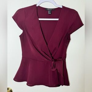 Forever 21 wine blouse